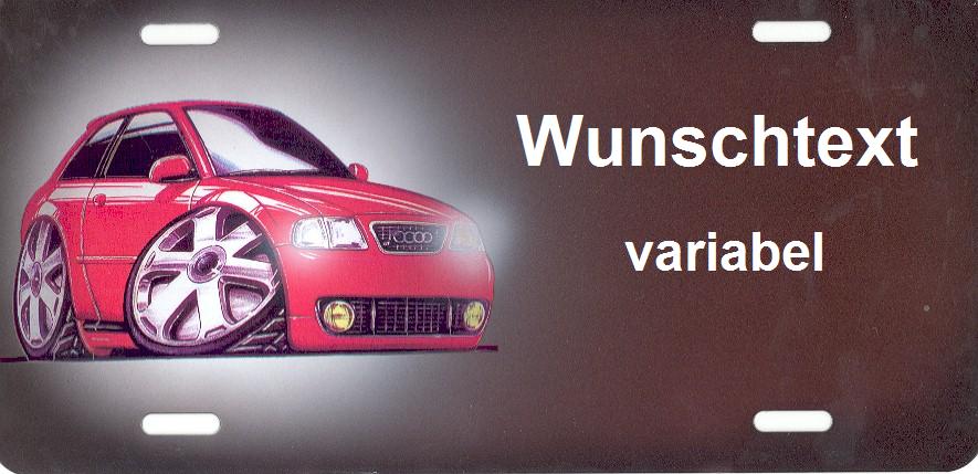 Nummernschild Audi A4<br /> 30cm x 15cm