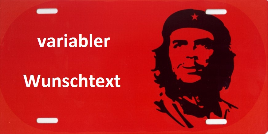 Funschild Che Guevara<br /> 30cm x 15cm