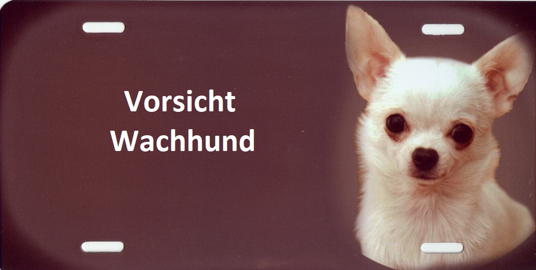 schild chihuahua mit Wunschtext ▻ Jetzt bestellen