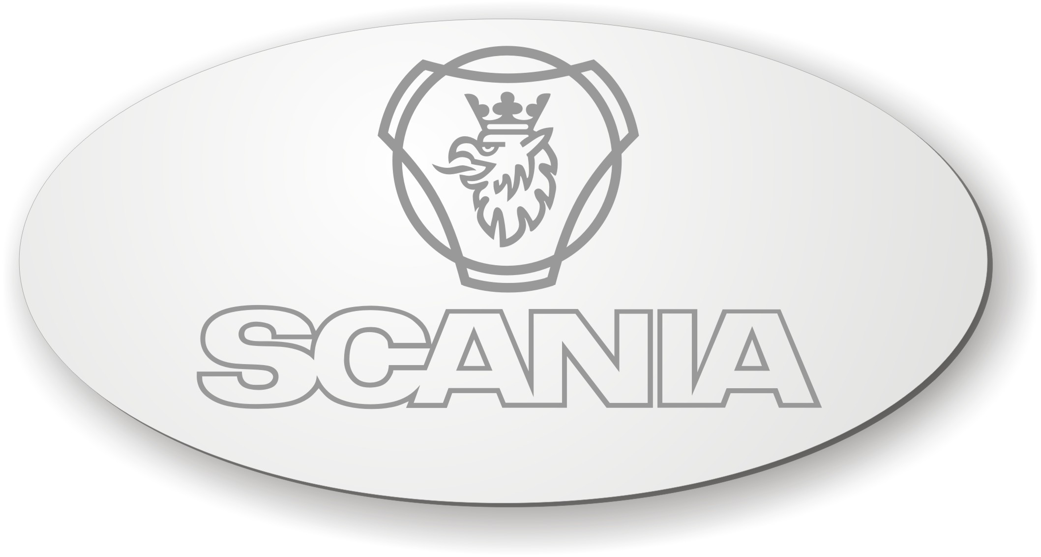Scania Logo Schrift Spiegel<br />50cm x 25cm