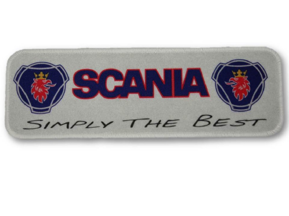 Tischlufer Scania grau gekettelt<br />60cm x 20cm