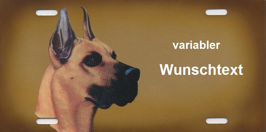 Deutsche Dogge Warnschild <br /> 30cm x 15cm